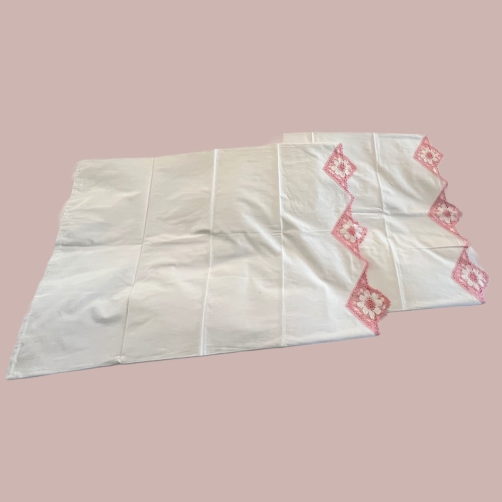 Vintage Pillow Cases/Shams, Set of Two